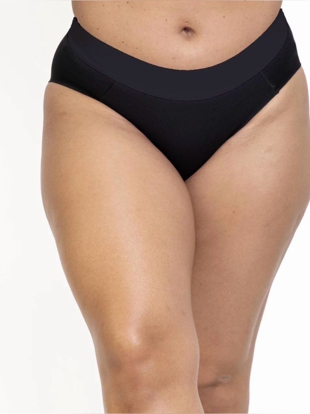 Phenix Black Seamless High-Cut Bikini